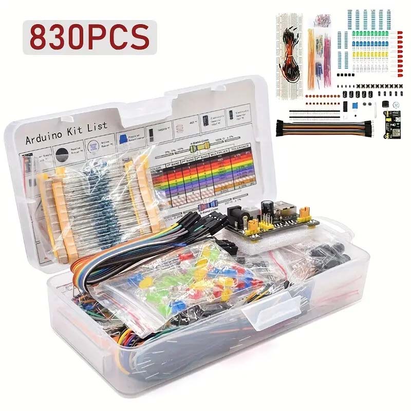 Breadboard 400 Point - 830Pcs/Box DIY Project Starter Kit For
