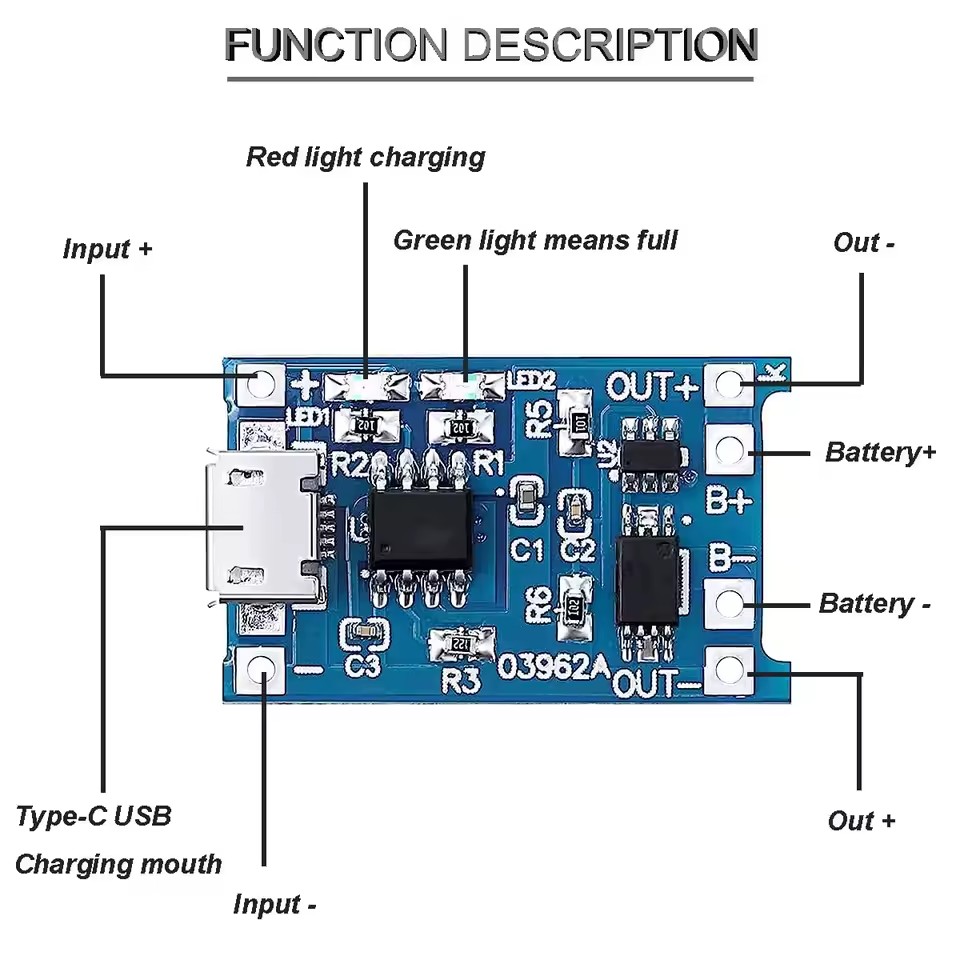 1-20Pcs Type-C/Micro/Mini USB  - Tp4056 Module 评论和价格