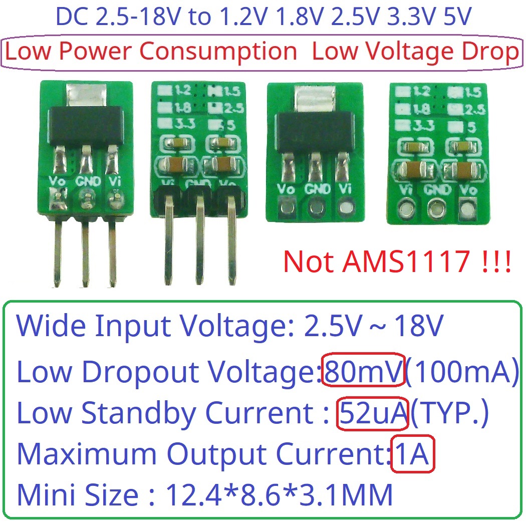 Tiny Out 1A 1.2V 1.8V 2.5V 3.3 - Esp32 Step Down Buck 评论和价格