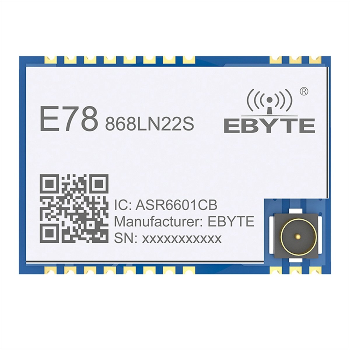 A73T LoRaWAN SoC E78-868LN22S  - Ipex Connector 评论和价格