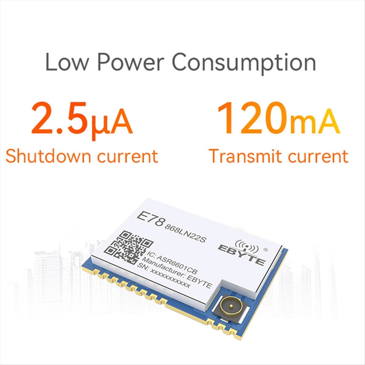 A73T LoRaWAN SoC E78-868LN22S  - Ipex Connector 评论和价格