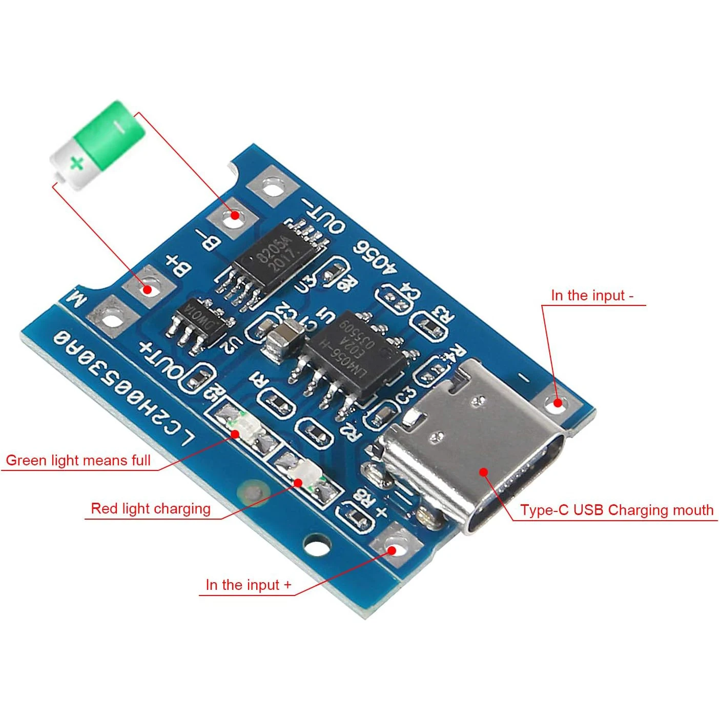 Lithium Battery Type C Chargin - Tp4056 Module 评论和价格